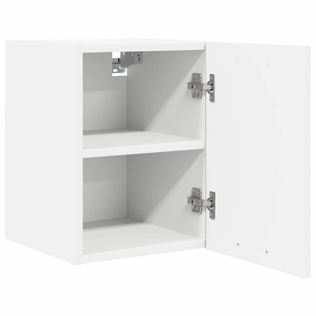 Závěsná Skříňka 2 Pcs Bílá Kompozitní Dřevo