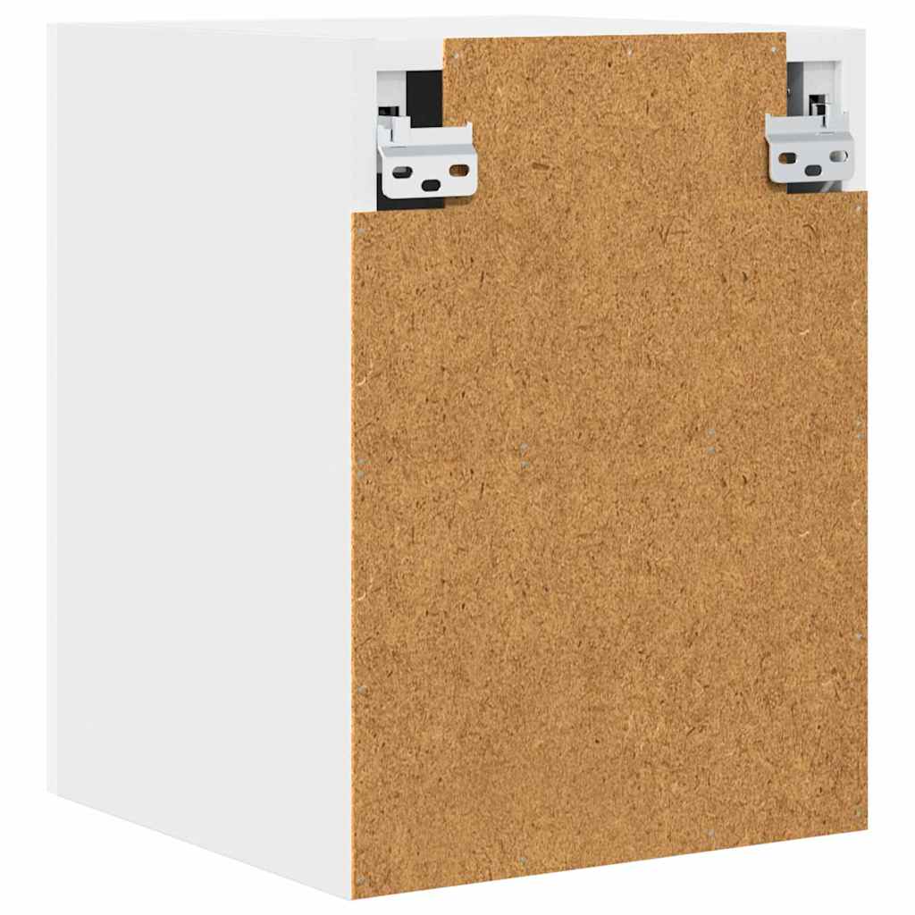 Závěsná Skříňka 2 Pcs Bílá Kompozitní Dřevo