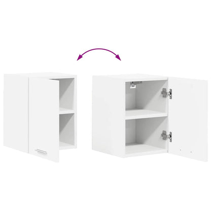 Závěsná Skříňka 2 Pcs Bílá Kompozitní Dřevo