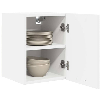 Závěsná Skříňka 2 Pcs Bílá Kompozitní Dřevo