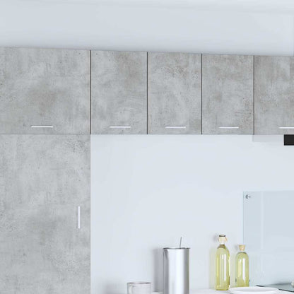 Závěsná Skříňka 2 Pcs Betonová Šedá A Bílá Kompozitní Dřevo