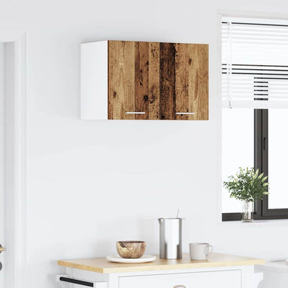 Závěsná Skříňka 2 Pcs Staré Dřevo A Bílá Kompozitní Dřevo