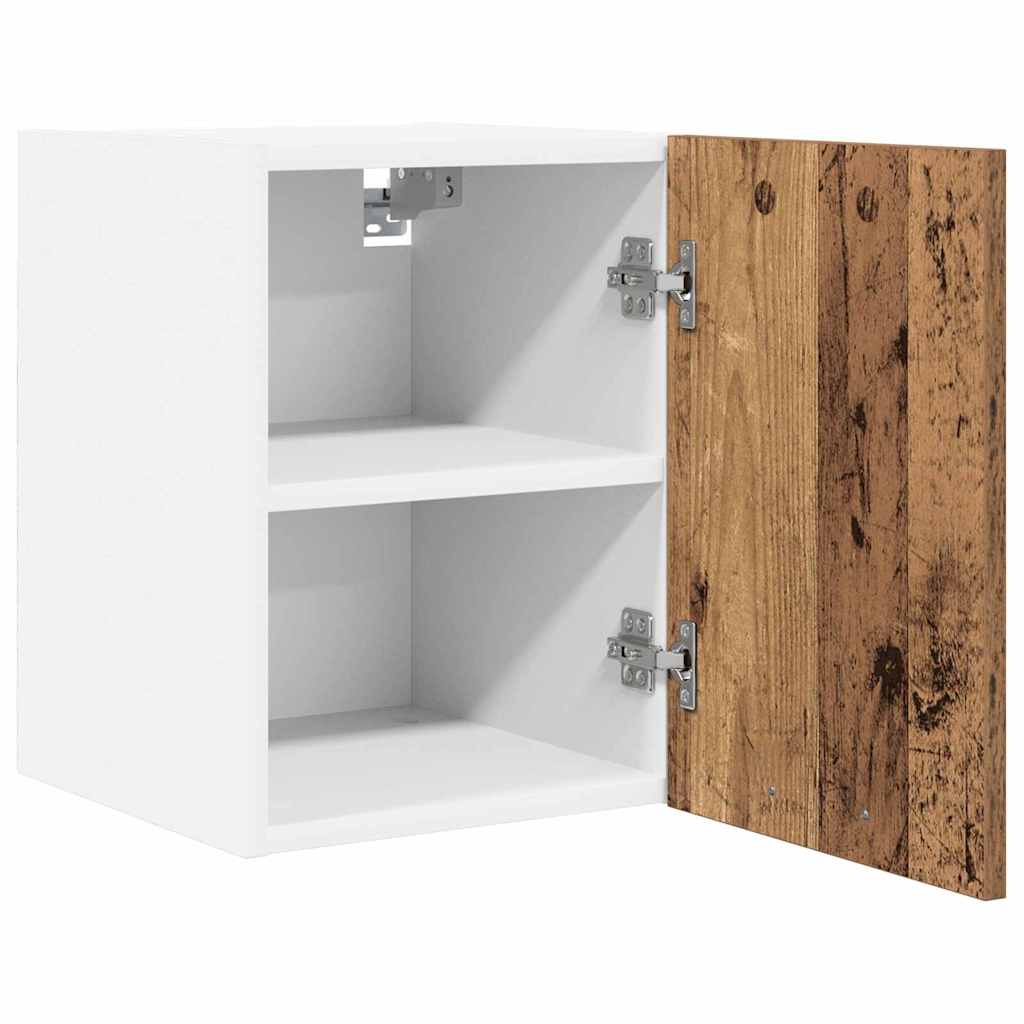 Závěsná Skříňka 2 Pcs Staré Dřevo A Bílá Kompozitní Dřevo