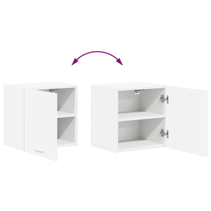 Závěsná Skříňka 2 Pcs Bílá Kompozitní Dřevo