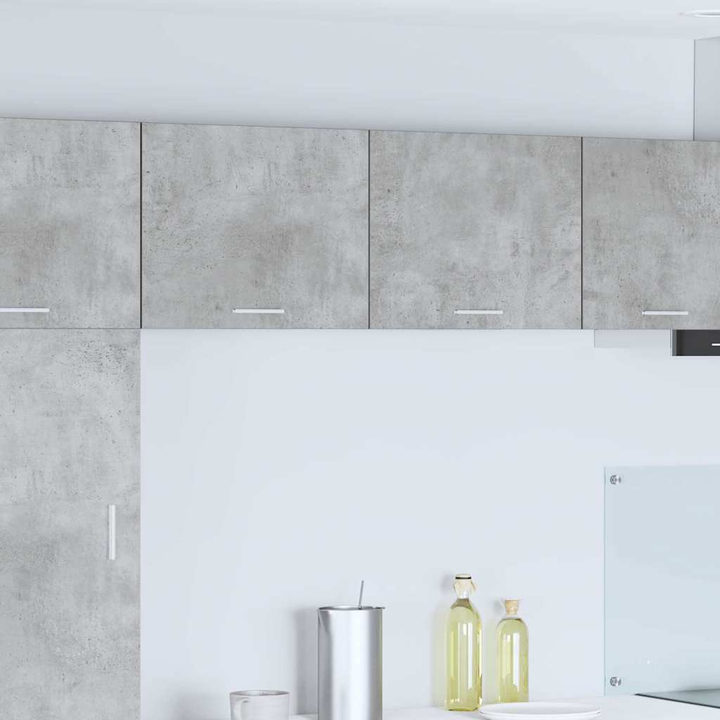 Závěsná Skříňka 2 Pcs Betonová Šedá A Bílá Kompozitní Dřevo