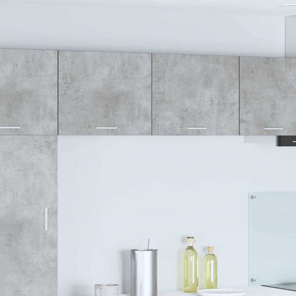 Závěsná Skříňka 2 Pcs Betonová Šedá A Bílá Kompozitní Dřevo