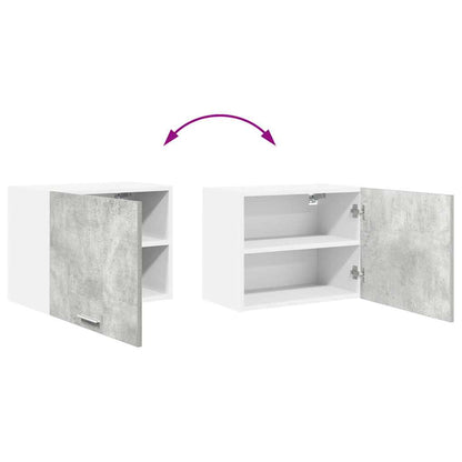 Závěsná Skříňka 2 Pcs Betonová Šedá A Bílá Kompozitní Dřevo