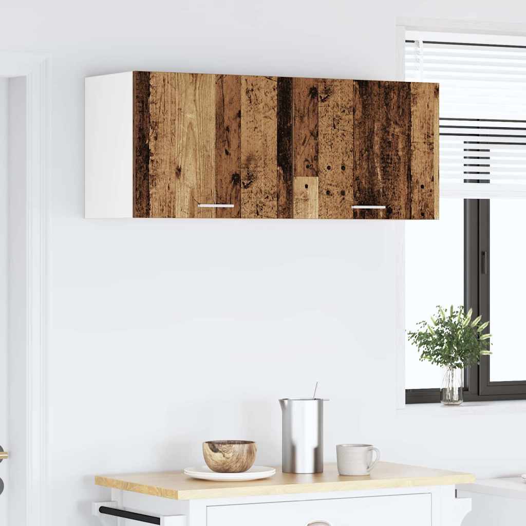 Závěsná Skříňka 2 Pcs Staré Dřevo A Bílá Kompozitní Dřevo