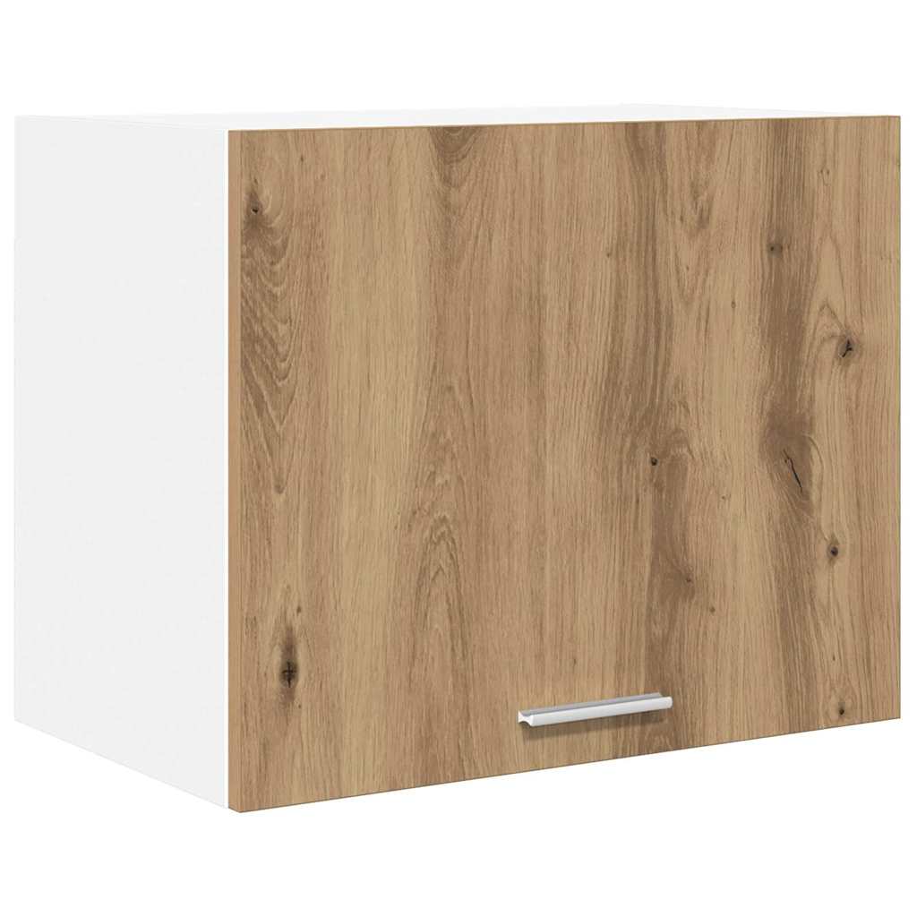 Závěsná Skříňka 2 Pcs Ťuhýk Dub A Bílá Kompozitní Dřevo