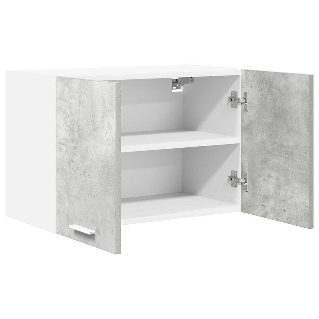 Závěsná Skříňka 2 Pcs Betonová Šedá A Bílá Kompozitní Dřevo