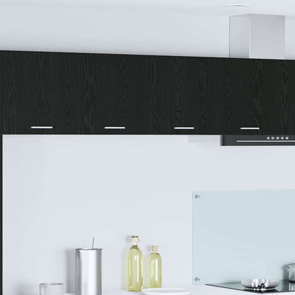 Závěsná Skříňka Černý Dub 80 X 31 X 40 Cm Kompozitní Dřevo
