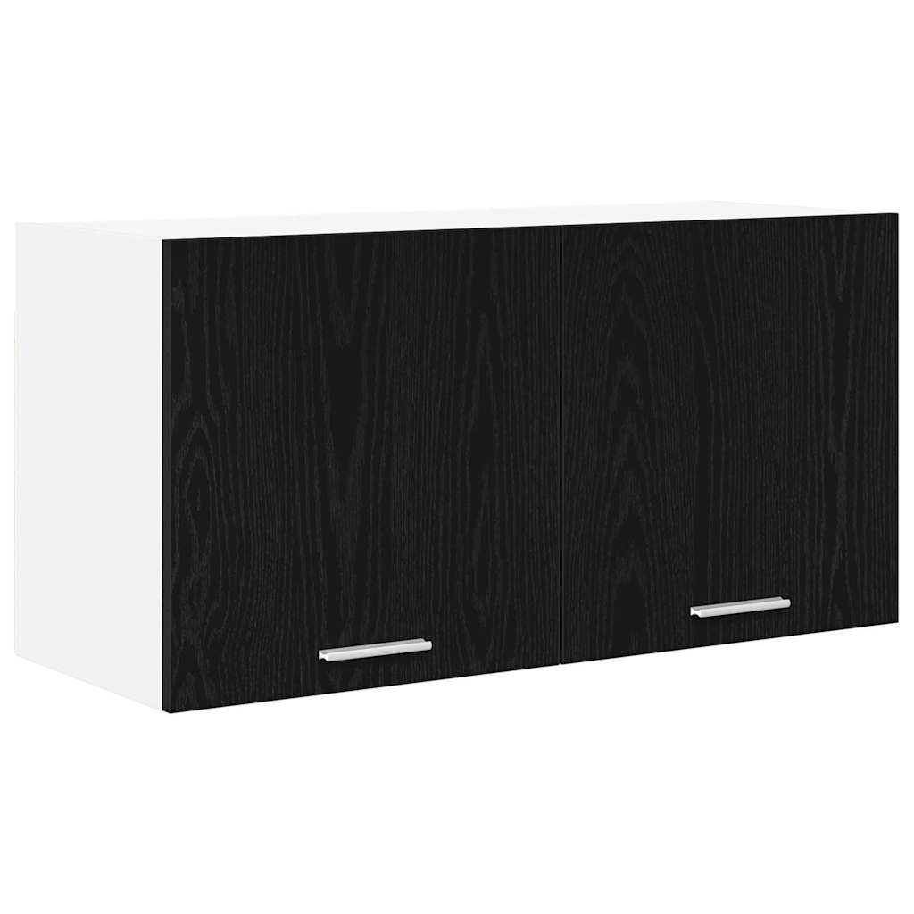Závěsná Skříňka Černý Dub 80 X 31 X 40 Cm Kompozitní Dřevo