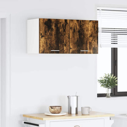 Závěsná Skříňka Kouřový Dub 80 X 31 X 40 Cm Kompozitní Dřevo