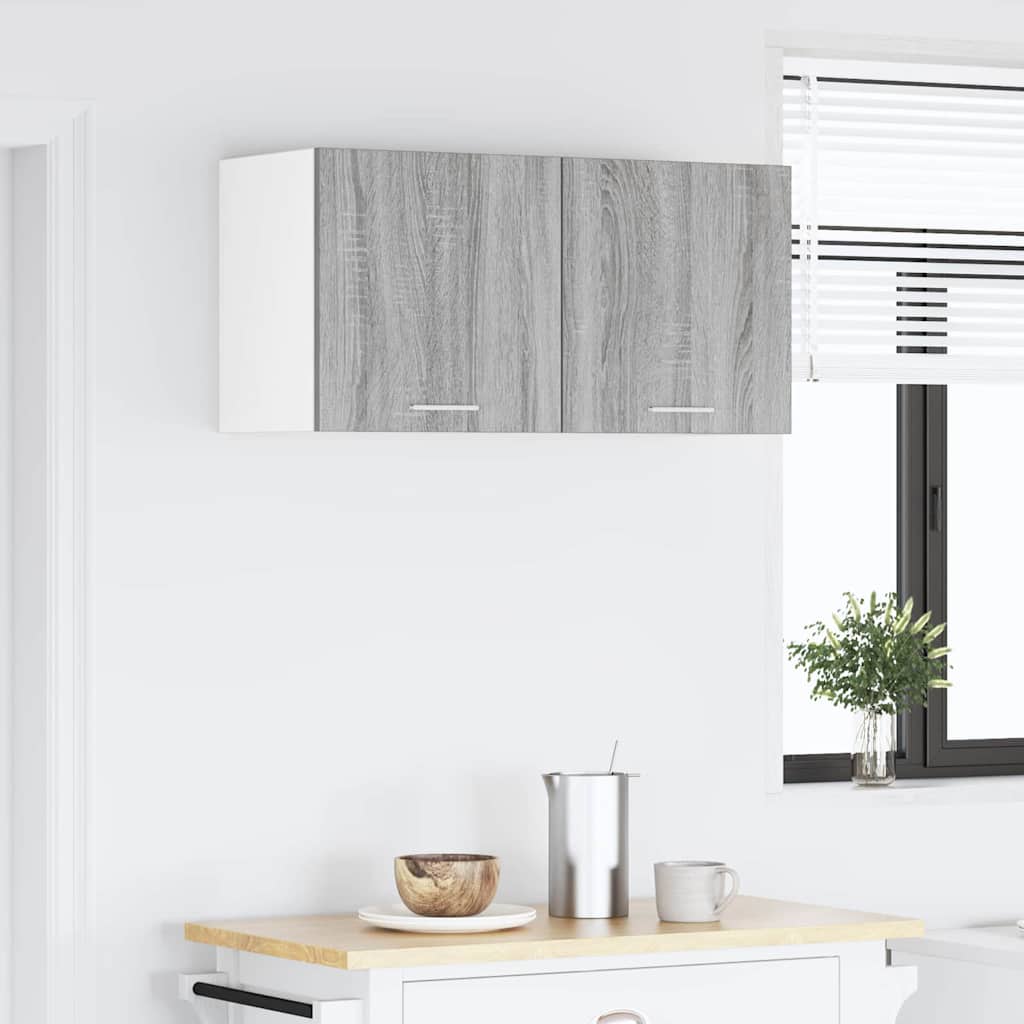 Závěsná Skříňka Šedá Sonoma 80 X 31 X 40 Cm Kompozitní Dřevo
