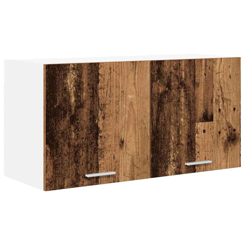 Závěsná Skříňka Staré Dřevo 80 X 31 X 40 Cm Kompozitní Dřevo