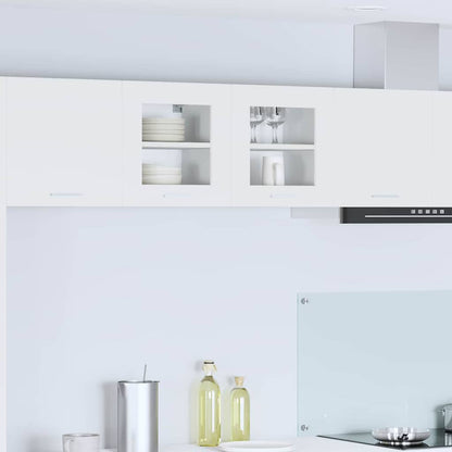 Závěsná Skříňka 2 Pcs Bílá Kompozitní Dřevo