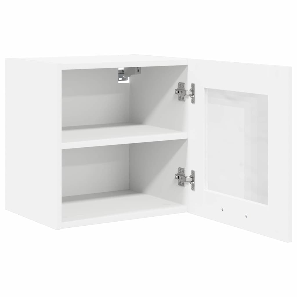 Závěsná Skříňka 2 Pcs Bílá Kompozitní Dřevo