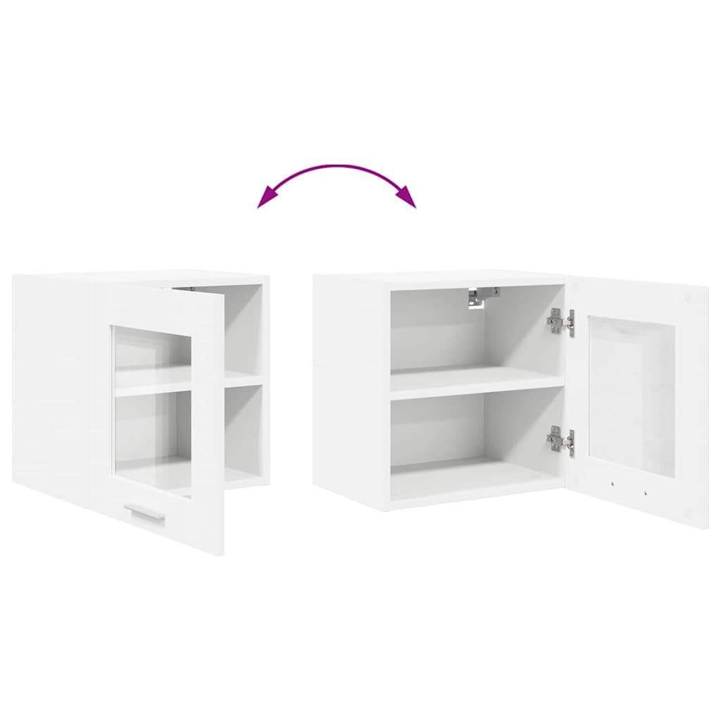 Závěsná Skříňka 2 Pcs Bílá Kompozitní Dřevo