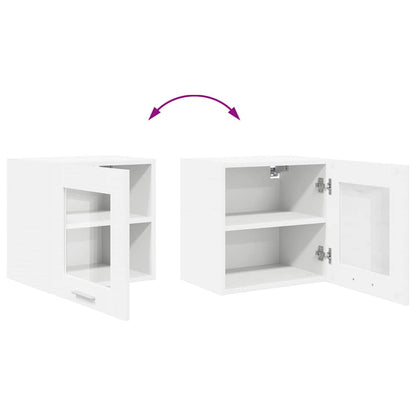 Závěsná Skříňka 2 Pcs Bílá Kompozitní Dřevo