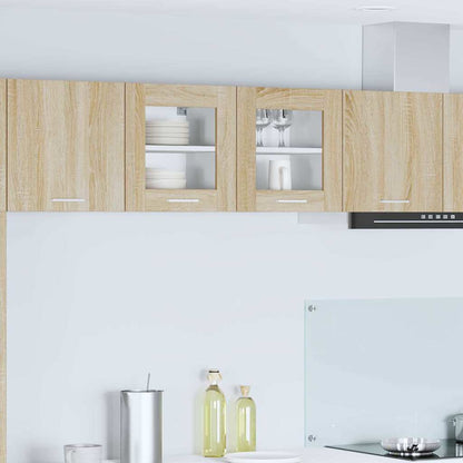 Závěsná Skříňka 2 Pcs Sonoma Dub Kompozitní Dřevo