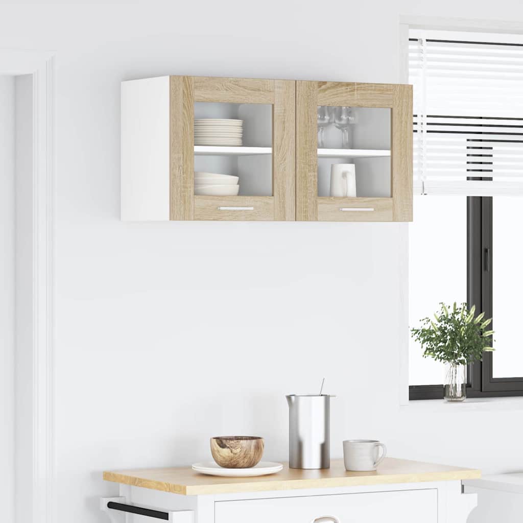 Závěsná Skříňka 2 Pcs Sonoma Dub Kompozitní Dřevo