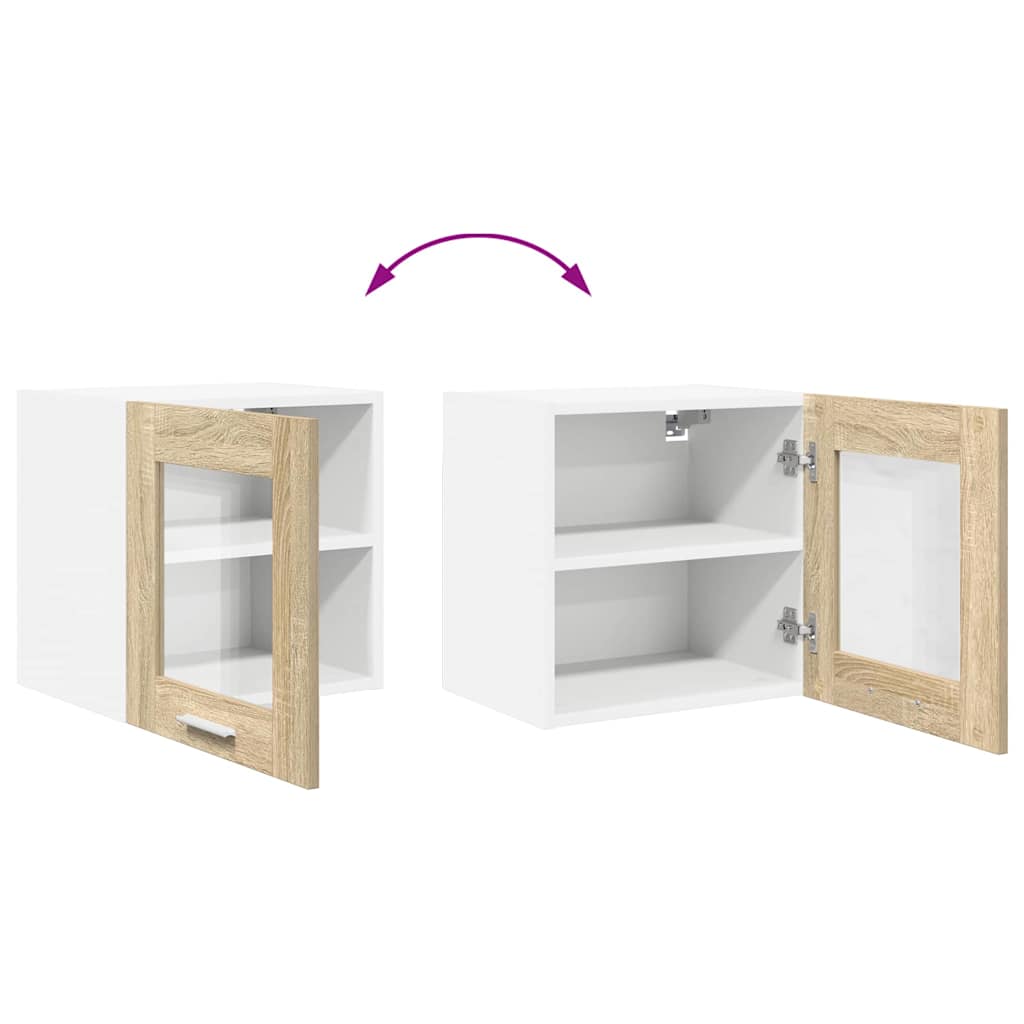Závěsná Skříňka 2 Pcs Sonoma Dub Kompozitní Dřevo