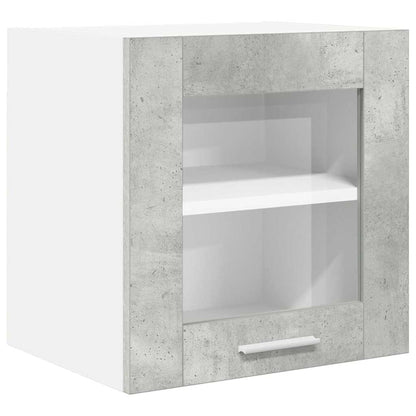 Závěsná Skříňka 2 Pcs Betonově Šedá Kompozitní Dřevo