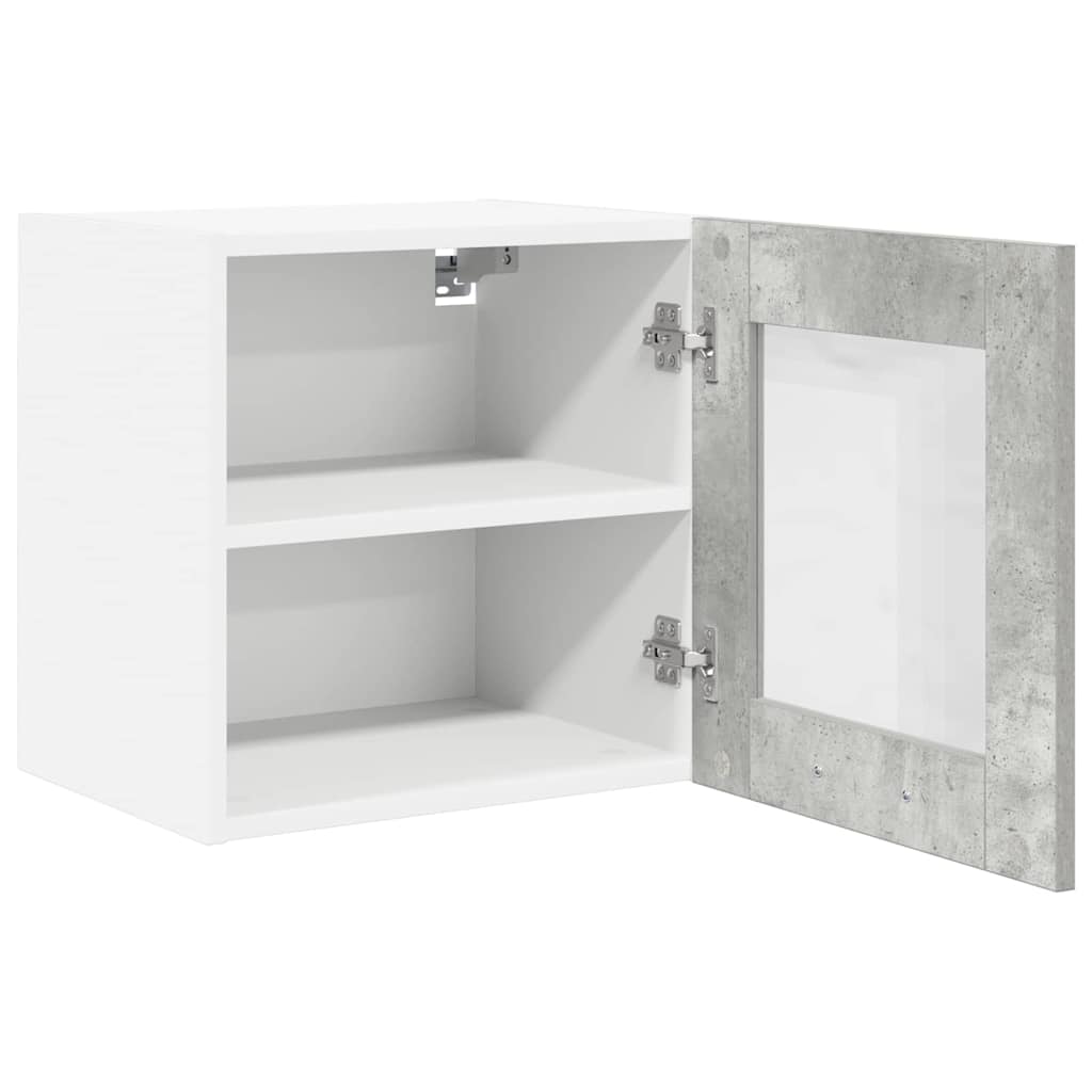 Závěsná Skříňka 2 Pcs Betonově Šedá Kompozitní Dřevo