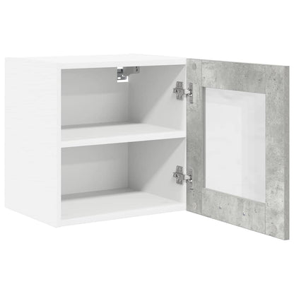 Závěsná Skříňka 2 Pcs Betonově Šedá Kompozitní Dřevo