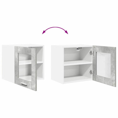 Závěsná Skříňka 2 Pcs Betonově Šedá Kompozitní Dřevo