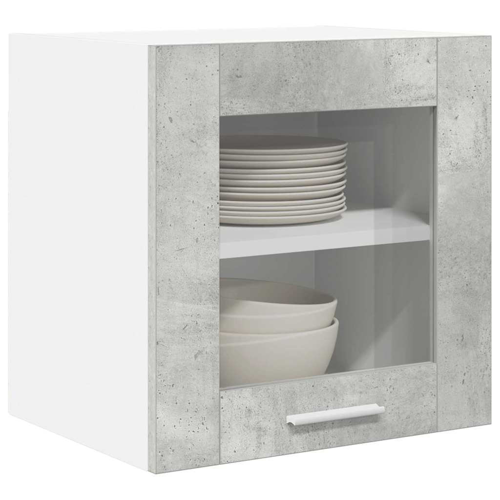 Závěsná Skříňka 2 Pcs Betonově Šedá Kompozitní Dřevo