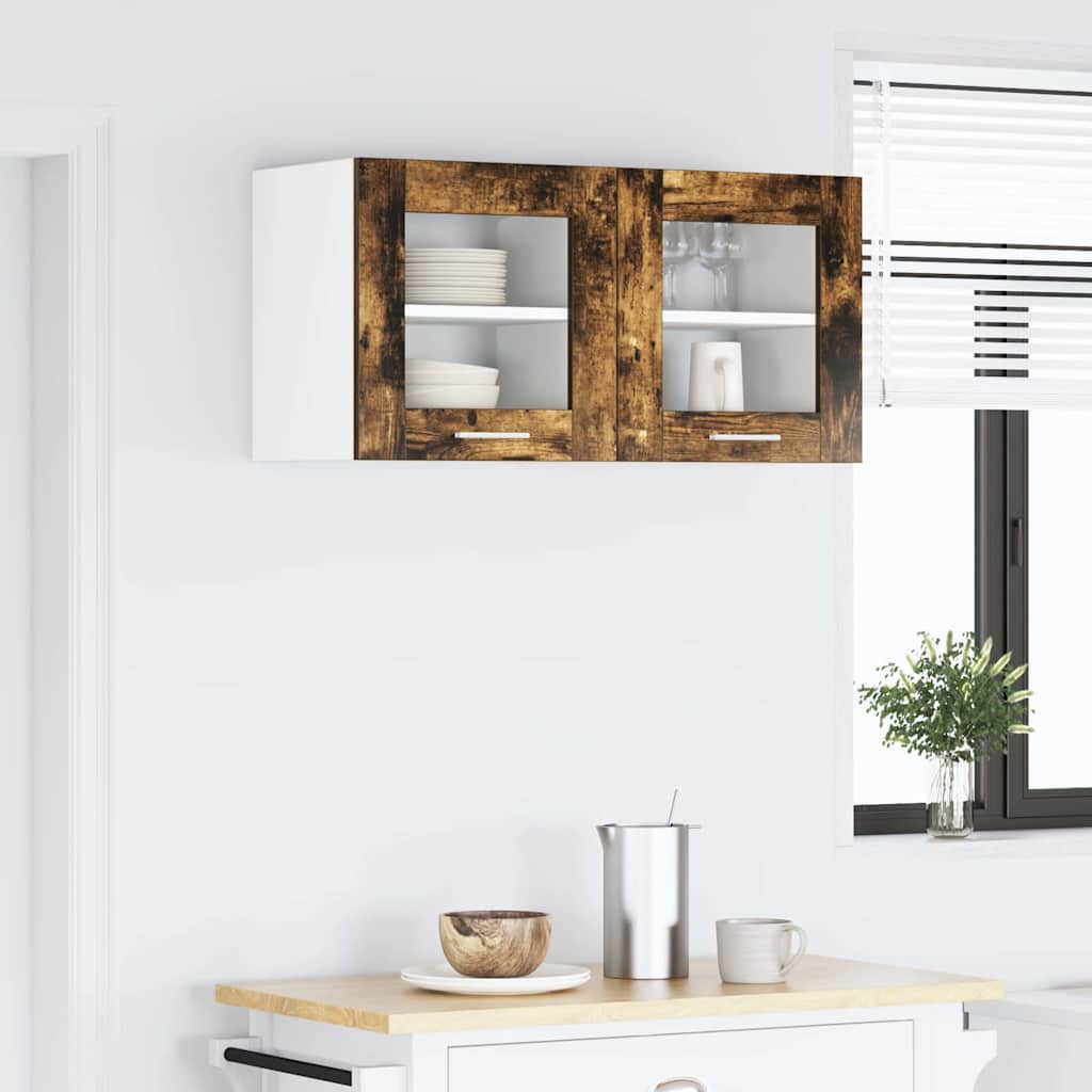 Závěsná Skříňka 2 Pcs Kouřový Dub Kompozitní Dřevo