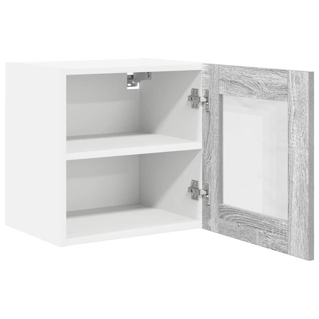 Závěsná Skříňka 2 Pcs Šedá Sonoma Kompozitní Dřevo