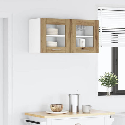 Závěsná Skříňka 2 Pcs Artisanový Dub Kompozitní Dřevo