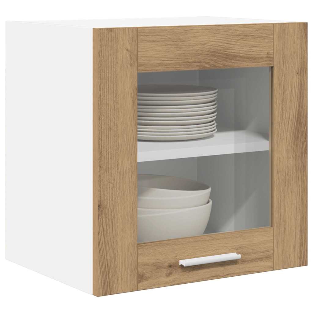 Závěsná Skříňka 2 Pcs Artisanový Dub Kompozitní Dřevo