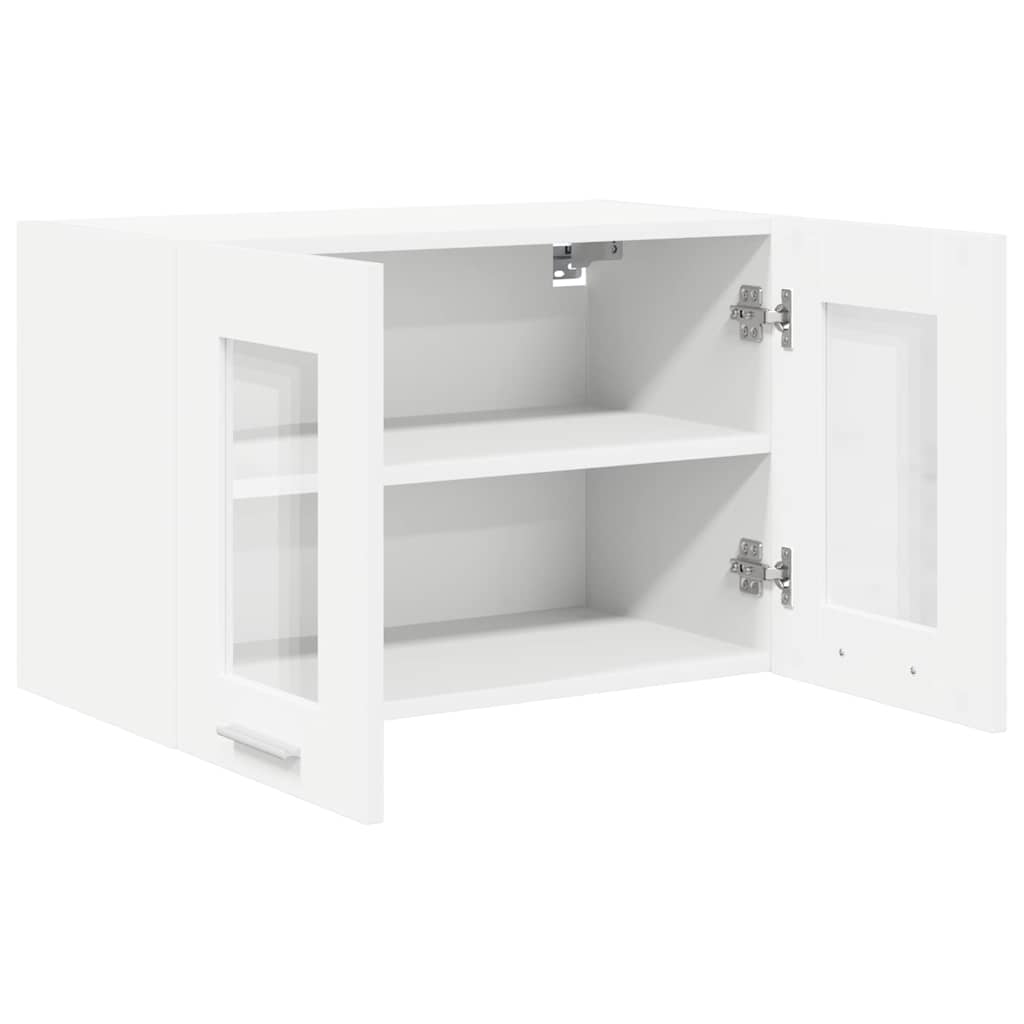 Závěsná Skříňka 2 Pcs Bílá Kompozitní Dřevo