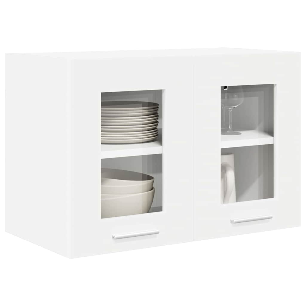 Závěsná Skříňka 2 Pcs Bílá Kompozitní Dřevo