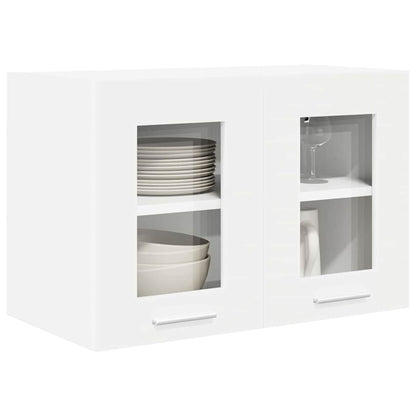 Závěsná Skříňka 2 Pcs Bílá Kompozitní Dřevo