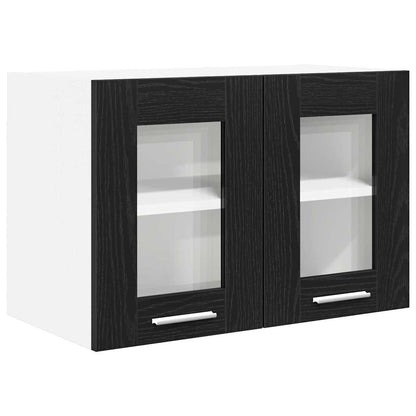 Závěsná Skříňka 2 Pcs Černý Dub Kompozitní Dřevo