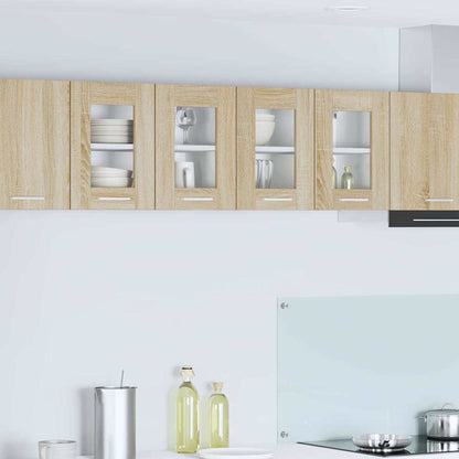 Závěsná Skříňka 2 Pcs Sonoma Dub Kompozitní Dřevo