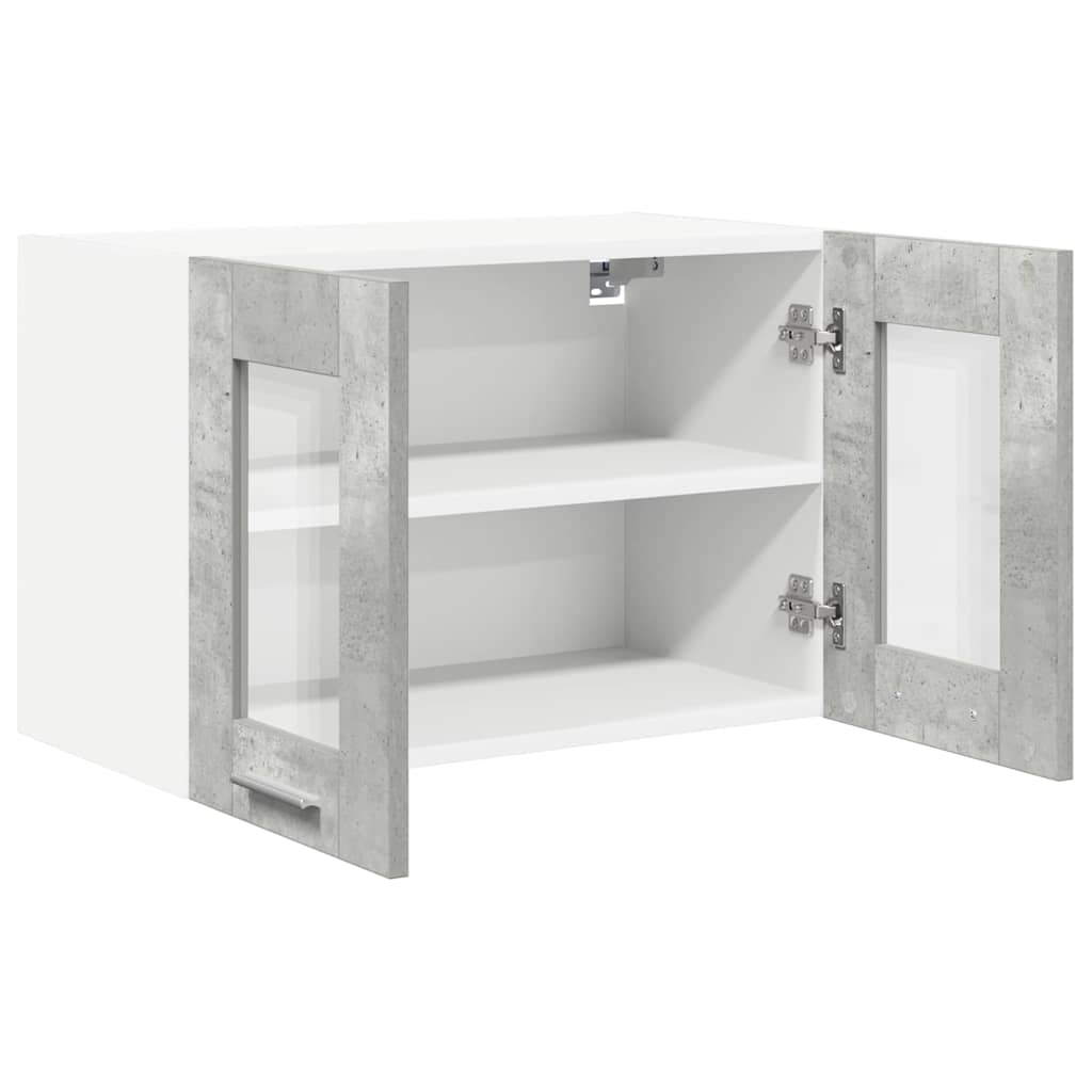 Závěsná Skříňka 2 Pcs Betonově Šedá Kompozitní Dřevo