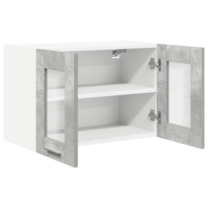 Závěsná Skříňka 2 Pcs Betonově Šedá Kompozitní Dřevo