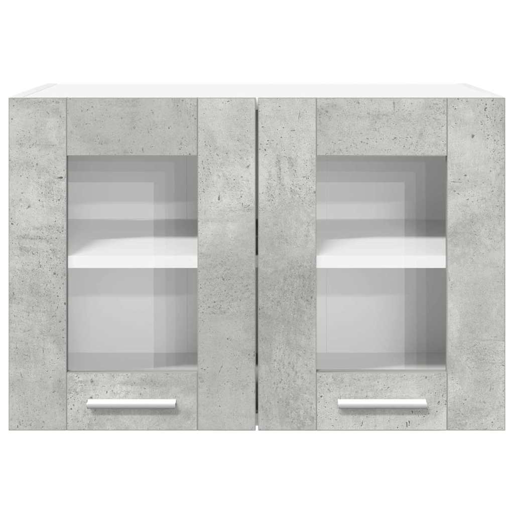 Závěsná Skříňka 2 Pcs Betonově Šedá Kompozitní Dřevo