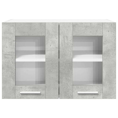 Závěsná Skříňka 2 Pcs Betonově Šedá Kompozitní Dřevo