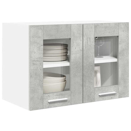 Závěsná Skříňka 2 Pcs Betonově Šedá Kompozitní Dřevo