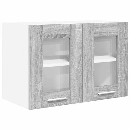 Závěsná Skříňka 2 Pcs Šedá Sonoma Kompozitní Dřevo