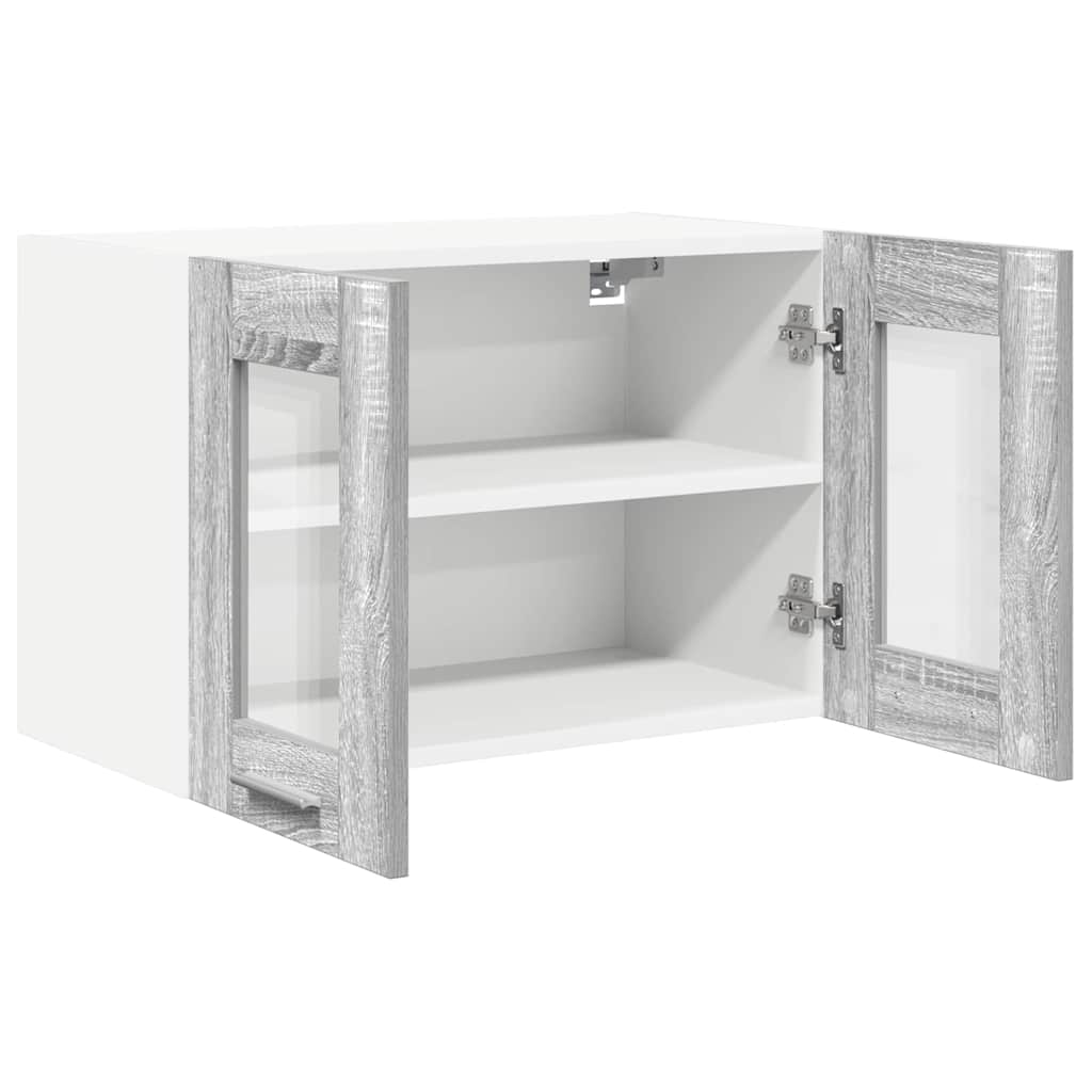 Závěsná Skříňka 2 Pcs Šedá Sonoma Kompozitní Dřevo