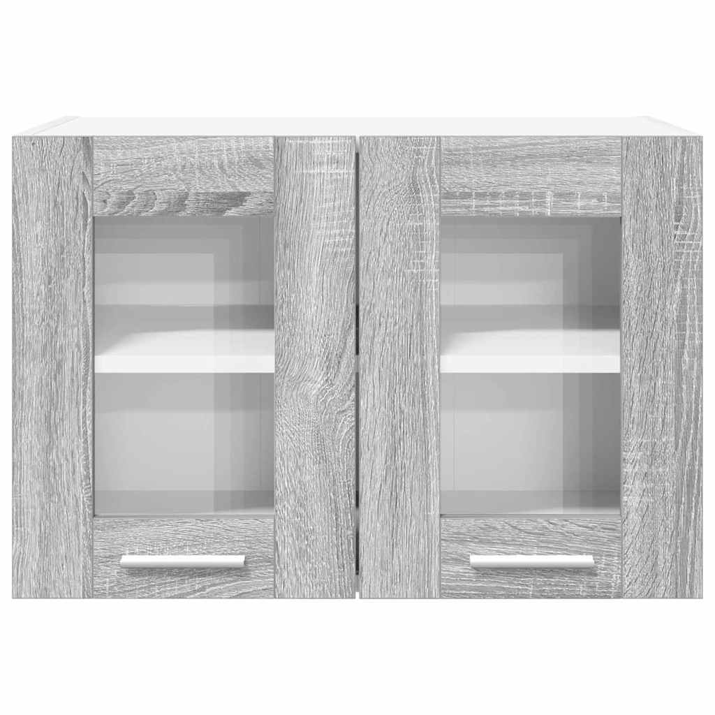 Závěsná Skříňka 2 Pcs Šedá Sonoma Kompozitní Dřevo