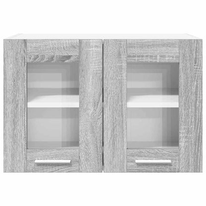 Závěsná Skříňka 2 Pcs Šedá Sonoma Kompozitní Dřevo