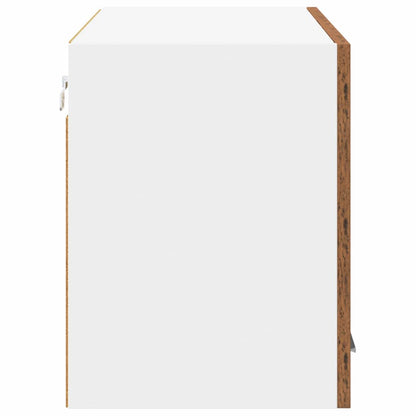 Závěsná Skříňka Staré Dřevo A Bílá 80 X 31 X 40 Cm